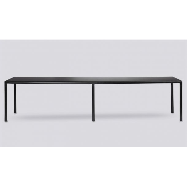 T12 TABLE L:320 x W:95 cm Black Linoleum / black edge