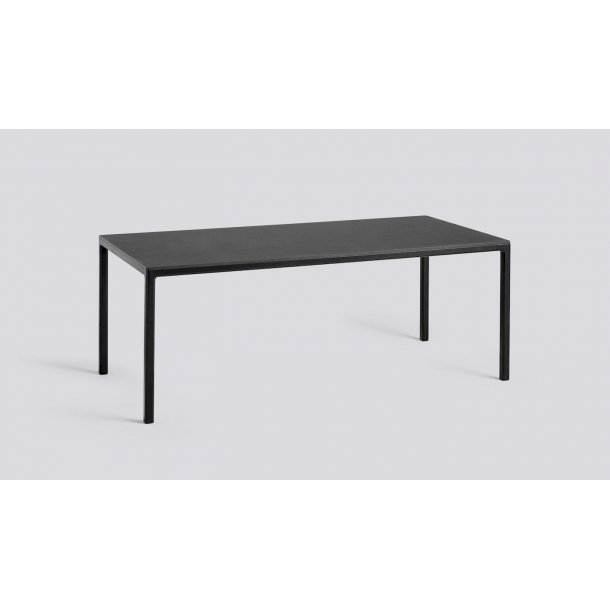 T12 TABLE L:200 x D:95 cm Black Linoleum / black edge