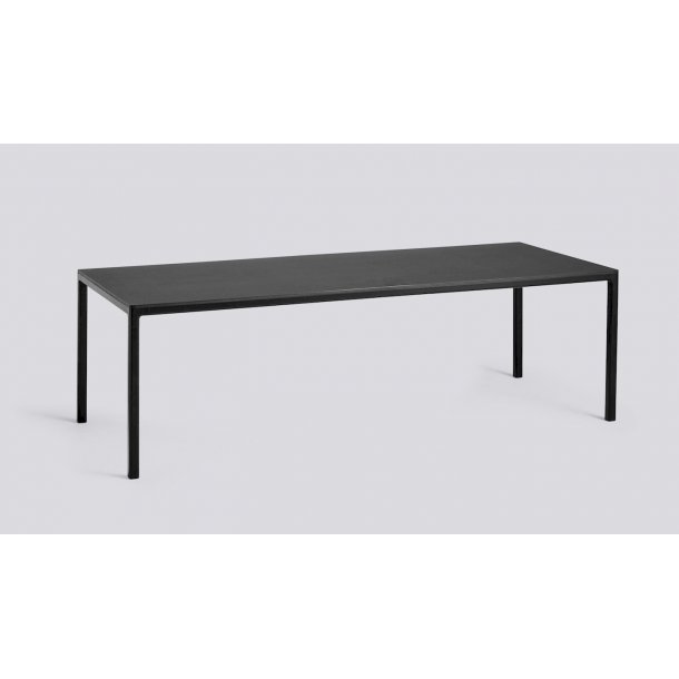 T12 TABLE L:250 x D:95 cm Black Linoleum / black edge