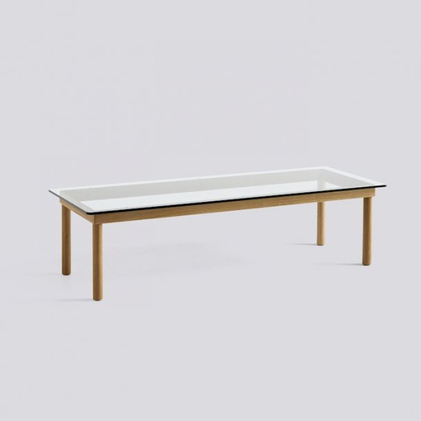 KOFI / 140 x 50 cm Clear glass Water-based lacquered solid oak