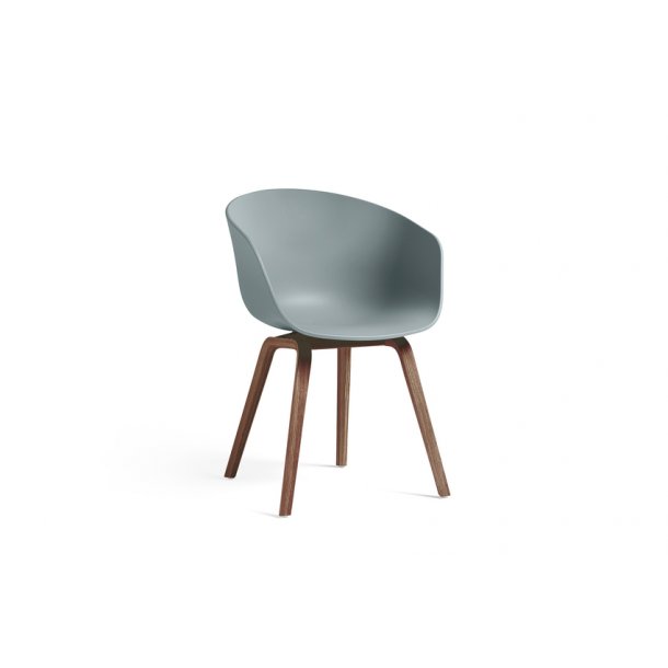 ABOUT A CHAIR / AAC 22  Dusty Blue Water-based Lacquered Walnut
