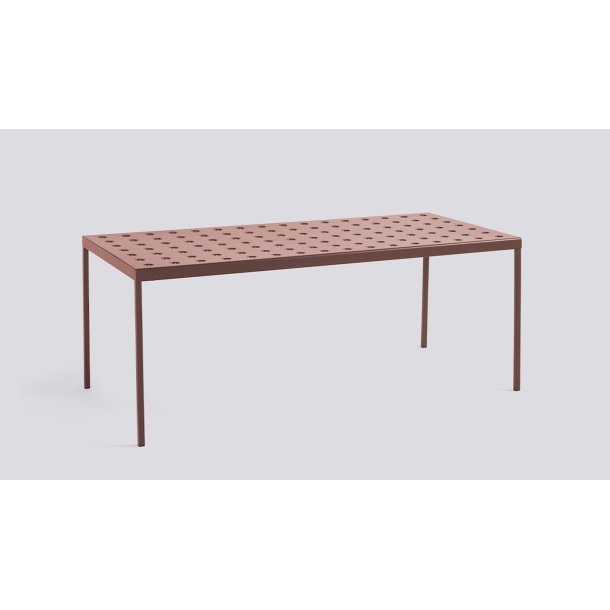 BALCONY TABLE / 190 x 87 cm Iron red