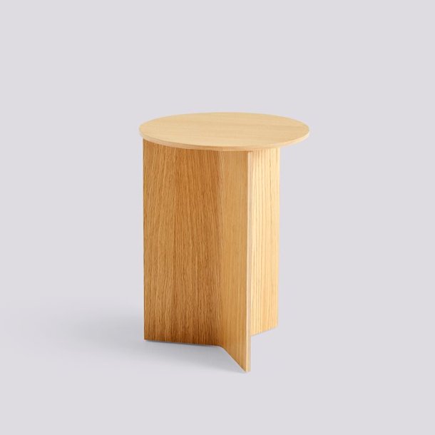 SLIT TABLE WOOD / ROUND HIGH Oak