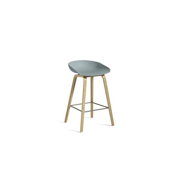 ABOUT A STOOL 32 - LOW - DUSTY BLUE (1 PÅ LAGER)