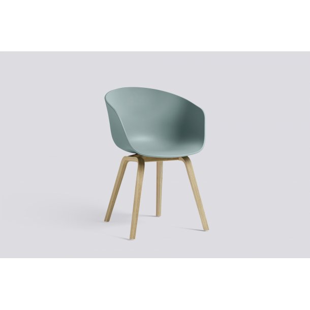 ABOUT A CHAIR / AAC 22  Dusty Blue Water-based Lacquered Oak