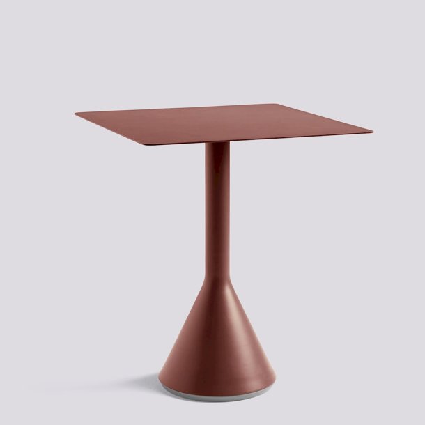 PALISSADE / CONE TABLE 65 x 65 cm Iron red