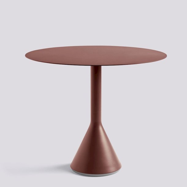 PALISSADE / CONE TABLE Ø90 cm Iron red