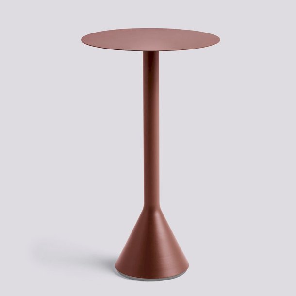 PALISSADE / CONE TABLE Ø60 x H105 cm Iron red