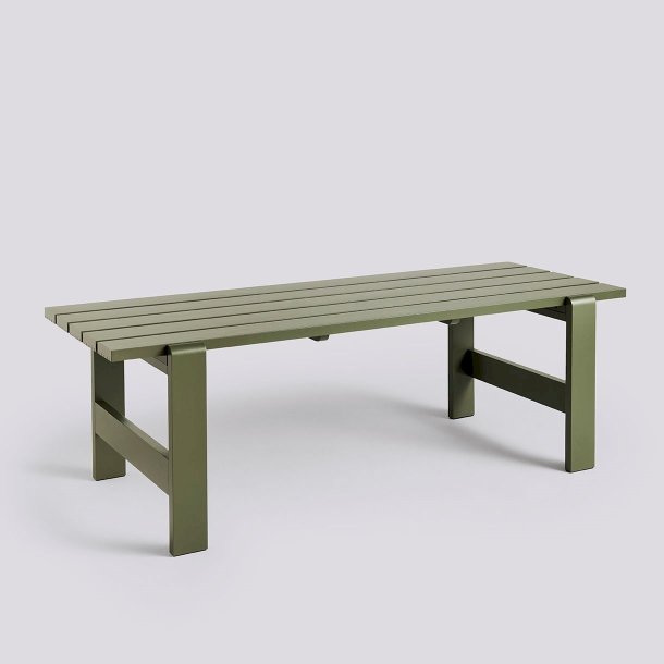 WEEKDAY TABLE L230 x W83 x H74 Olive Lacquered Pinewood