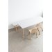 L200 X W75 X H73 cm,Pearl white,Water-based Lacquered Oak